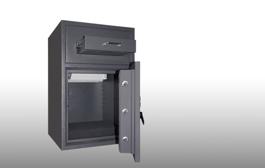 Rubin Pro D-III Depositschrank geöffnet Rubin Pro D-III Depositschrank geöffnet
